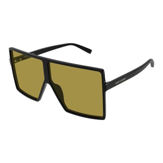 26SS 생로랑 선글라스 올리브색 렌즈가 장착된 오버사이즈 사각 프레임 - SAINT LAURENT
