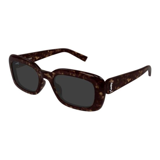 25FW 생로랑 선글라스 SL M130 호피무늬 직사각형 - SAINT LAURENT