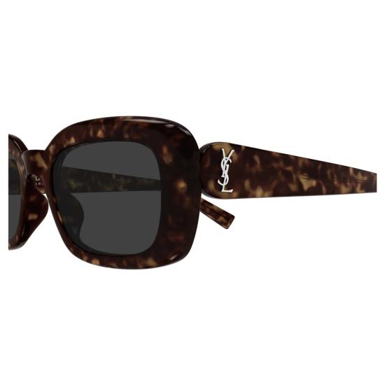 25FW 생로랑 선글라스 SL M130 호피무늬 직사각형 - SAINT LAURENT