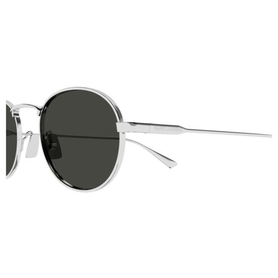 25FW 생로랑 선글라스 SL 799 타원형 실버 메탈 프레임 - SAINT LAURENT