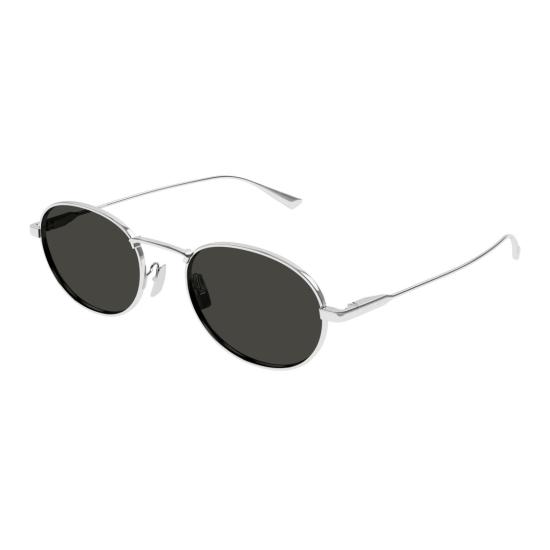 25FW 생로랑 선글라스 SL 799 타원형 실버 메탈 프레임 - SAINT LAURENT