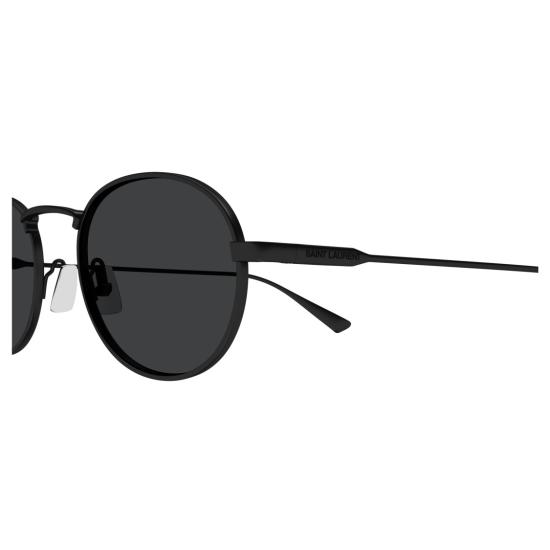 25FW 생로랑 선글라스 SL 799 블랙 메탈 타원형 - SAINT LAURENT
