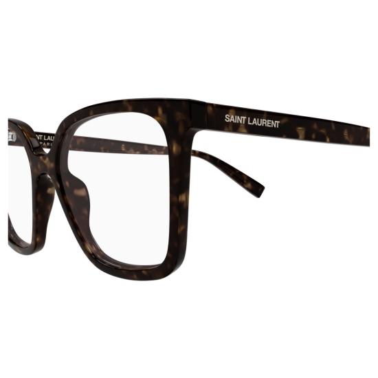 26SS 생로랑 안경 볼드한 오버사이즈 스퀘어 프레임 안경, 호피 무늬 - SAINT LAURENT