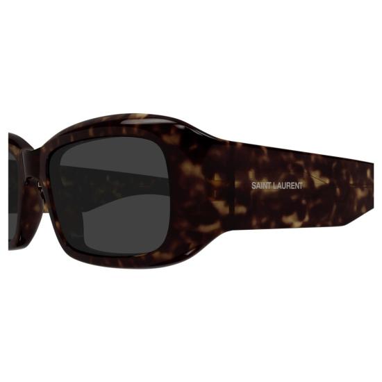 25FW 생로랑 선글라스 SL 809 직사각형 호피무늬 - SAINT LAURENT