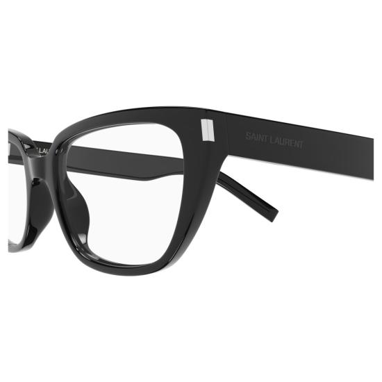 26SS 생로랑 안경 은은한 은색 장식이 돋보이는 직사각형 프레임 안경 - SAINT LAURENT