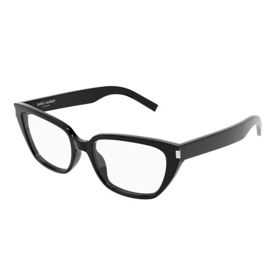 26SS 생로랑 안경 은은한 은색 장식이 돋보이는 직사각형 프레임 안경 - SAINT LAURENT