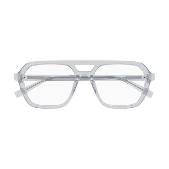 26SS 생로랑 선글라스 기하학적 프레임에 더블 브릿지 디자인의 안경