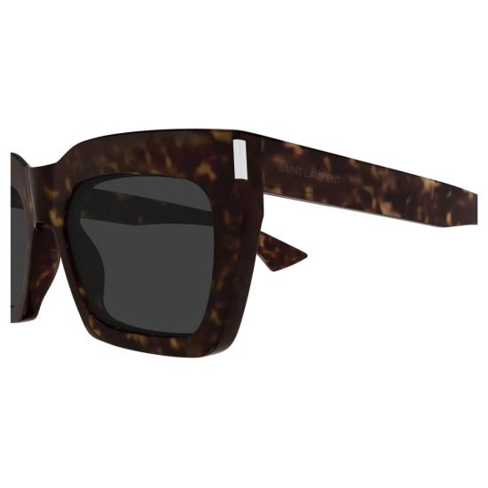 25FW 생로랑 선글라스 SL 810 볼드 직사각형 호피무늬 - SAINT LAURENT