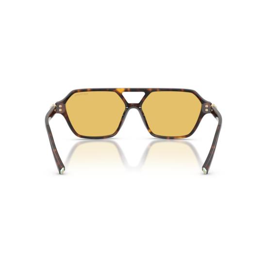 26SS 티파니앤코 선글라스 기하학적 무늬의 호피무늬  (호박색 렌즈) - TIFFANY & CO