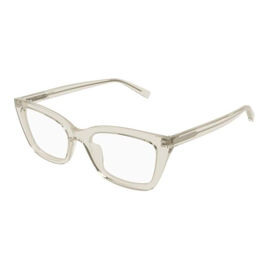 26SS 생로랑 안경 반투명 재활용 아세테이트 소재의 오버사이즈 사각 프레임 - SAINT LAURENT
