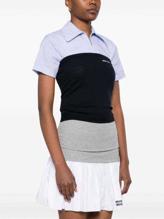 26SS 미우미우 민소매 티셔츠 MMV288 16WJF0008 Blu - MIU MIU