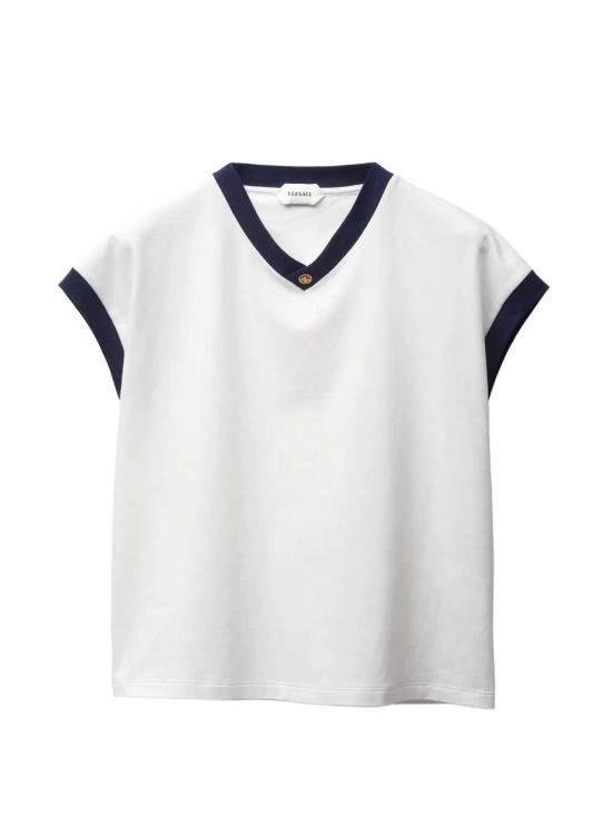 26SS 베르사체 반팔 티셔츠 10245861A17894 2W5H0 WHITE