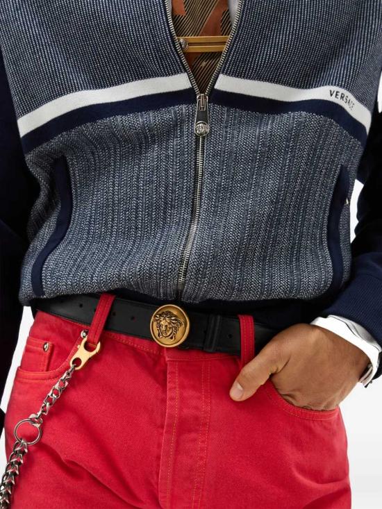 26SS 베르사체 벨트 1024410DVTP1 1B55J BLACK GOLD - VERSACE