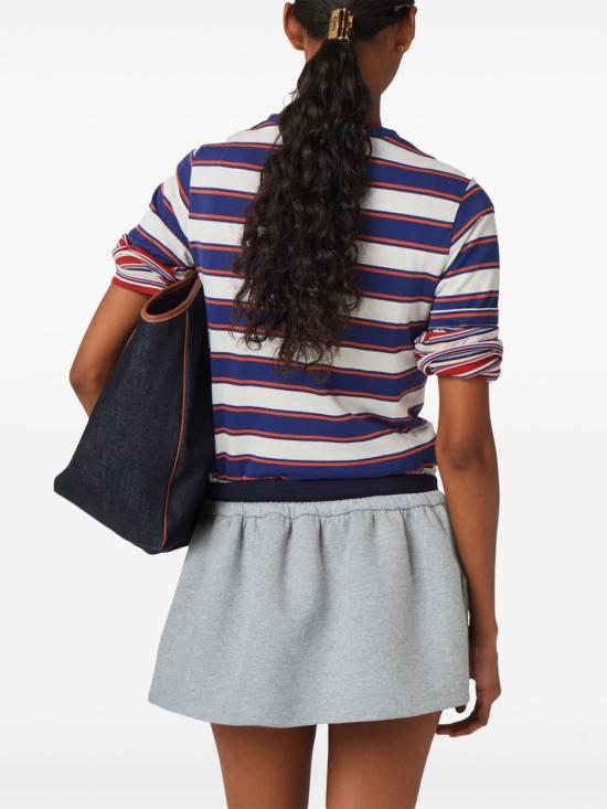 26SS 미우미우 반팔 티셔츠 MJN537 14RTF03SP Blue - MIU MIU