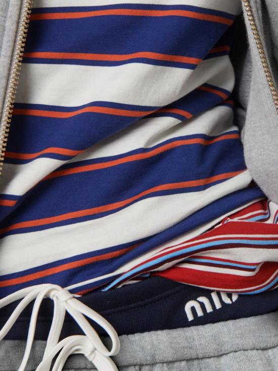 26SS 미우미우 반팔 티셔츠 MJN537 14RTF03SP Blue - MIU MIU