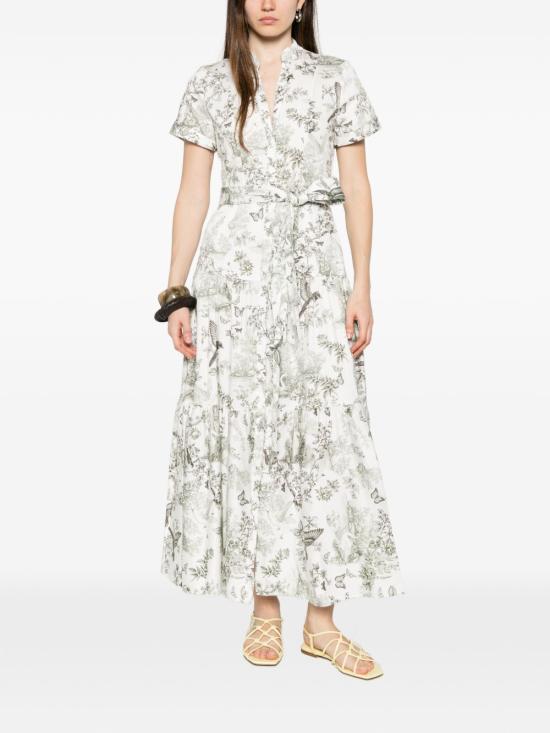 26SS 앨리스 앤 올리비아 롱 원피스 CC604P73514 T145 Bianco - ALICE & OLIVIA