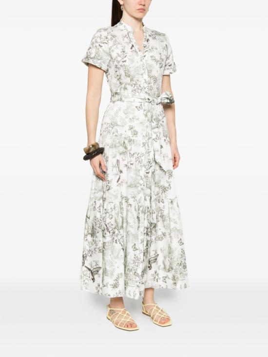 26SS 앨리스 앤 올리비아 롱 원피스 CC604P73514 T145 Bianco - ALICE & OLIVIA