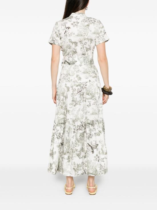 26SS 앨리스 앤 올리비아 롱 원피스 CC604P73514 T145 Bianco - ALICE & OLIVIA