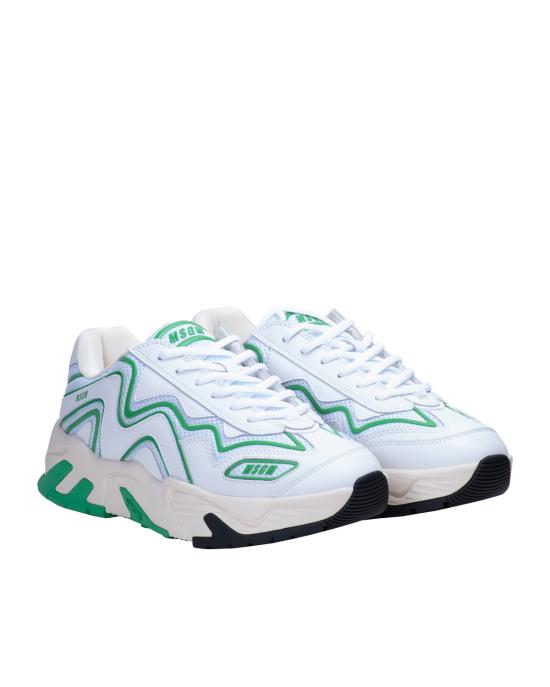  엠에스지엠 스니커즈 3440MS701 340 white green 33 BIANCO VERDE - MSGM