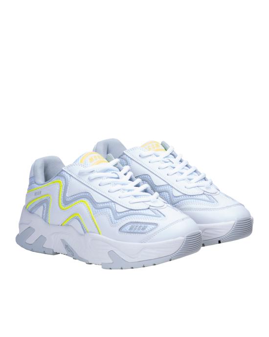  엠에스지엠 스니커즈 3440MS701 340 white neon yellow 01 BIANCO GIALLO - MSGM