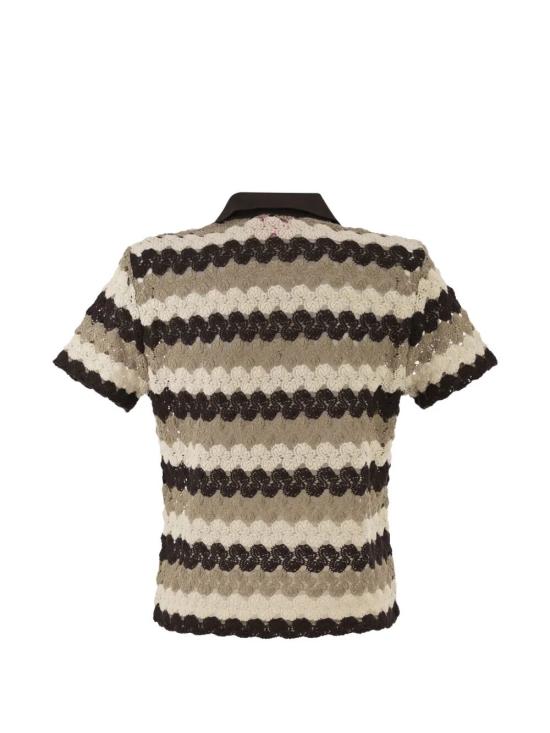 26SS 세인트바쓰 폴로 티셔츠 LAA0001 08955L CROCHET STRIPES WAVE 1810 - MC2 SAINT BARTH