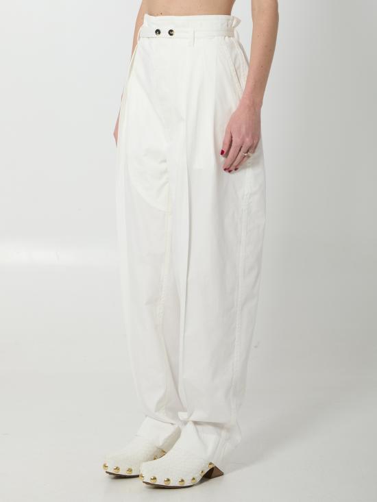 26SS 보테가베네타 스트레이트 팬츠 866704VA5Y0 9071 WHITE - BOTTEGA VENETA