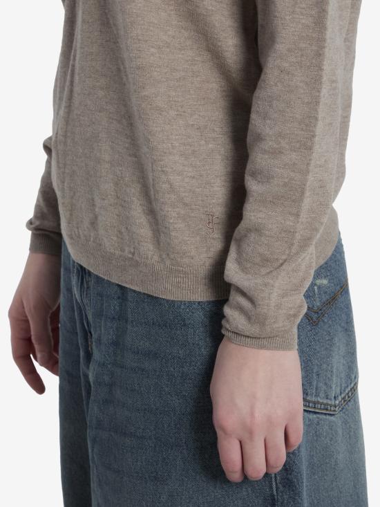 26SS 더프랭키샵 반팔 티셔츠 POFS21841239 TAUPEMELANGE BROWN - THE FRANKIE SHOP