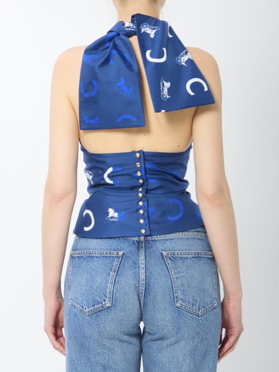 26SS 셀린느 반팔 티셔츠 RX0LX3K49 GDR0 BLUE - CELINE