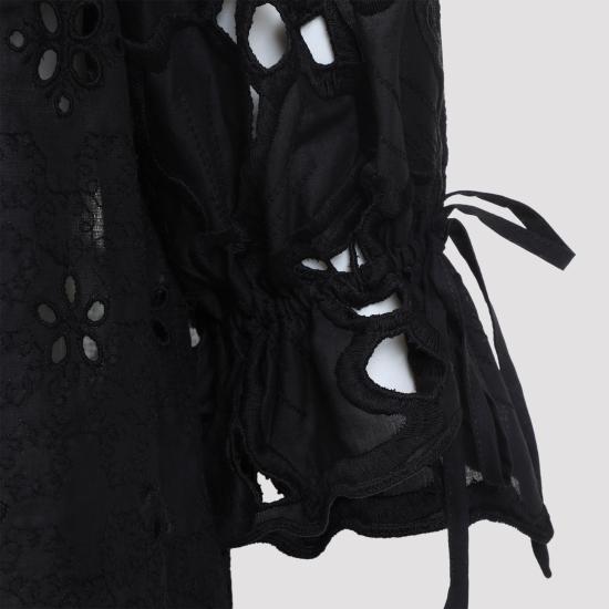 26SS 에르마노 설비노 반팔 티셔츠 D484K606QYD 95708 BLACK - ERMANNO SCERVINO