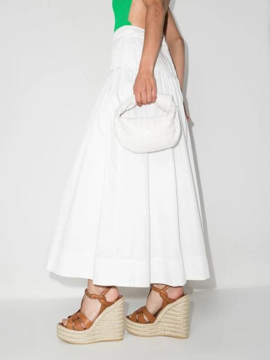 26SS 생로랑 트리뷰트 에스파드리유 웻지 스무스 레더 611924BDA00 2206 NUDE NEUTRALS - SAINT LAURENT