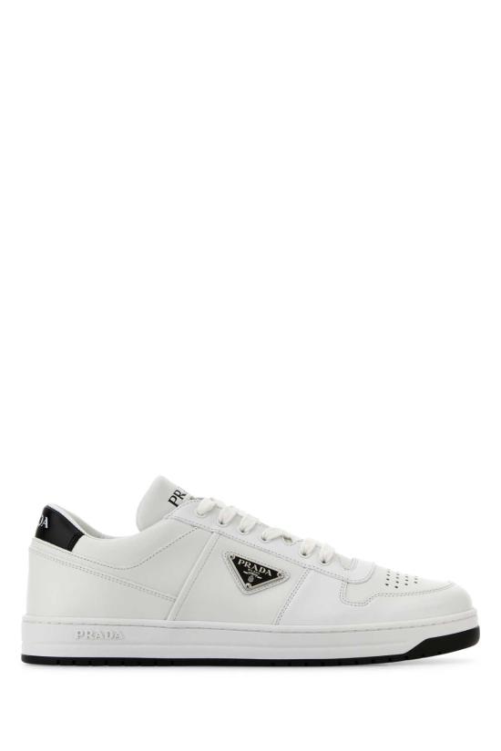 26FW 프라다 다운타운 레더 스니커즈 2EE364FD0033LJ6 F0964 WHITE