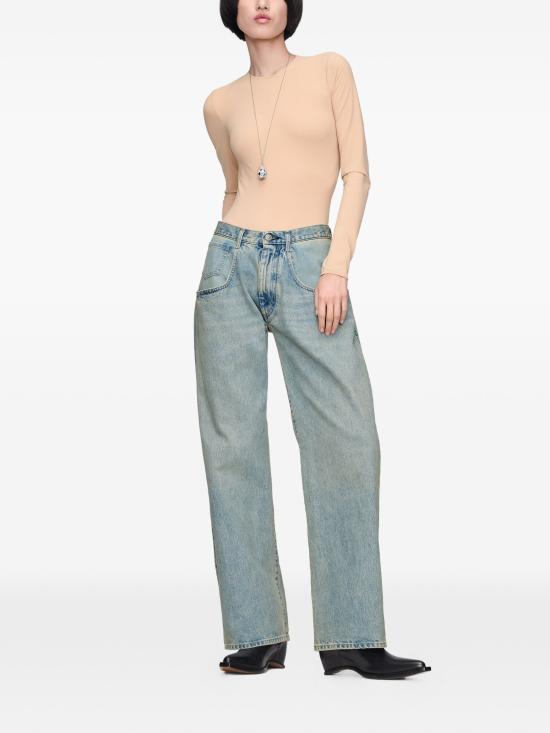 26SS 마르지엘라 스트레이트 팬츠 S29LA0108M30066 962 BLUE - MAISON MARGIELA