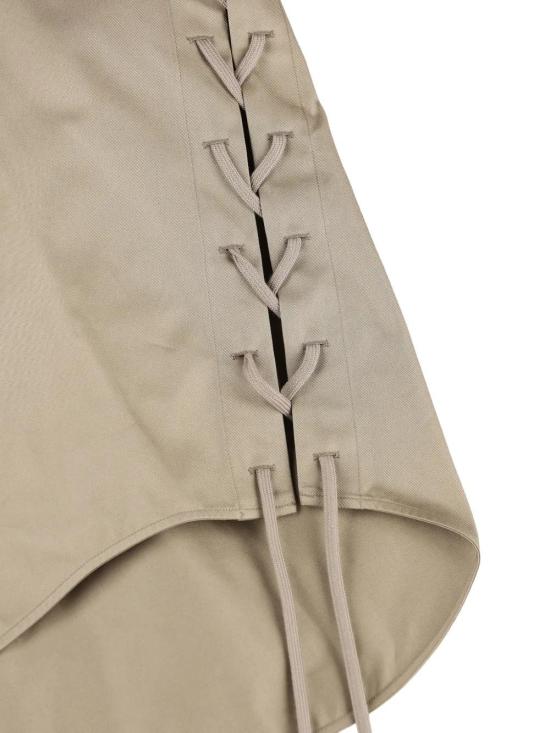 26SS 발렌시아가 레이스 업 셔츠 857835TTP08 9506 NUDE NEUTRALS - BALENCIAGA