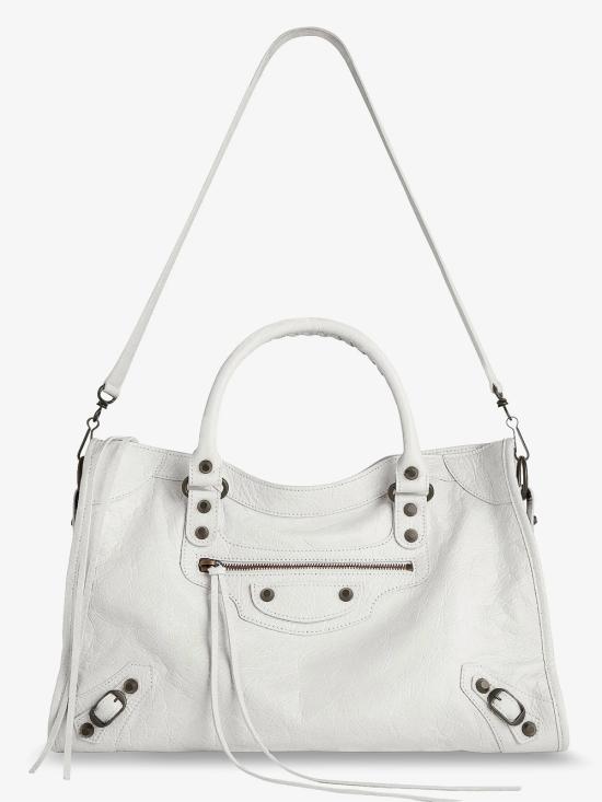 26SS 발렌시아가 르 시티 백 미디움 8230582ABEK 9104 WHITE - BALENCIAGA