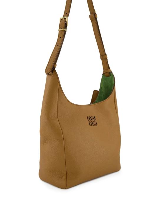 26SS 미우미우 토트백 5BE098VOOO2IFL F04YM BROWN - MIU MIU
