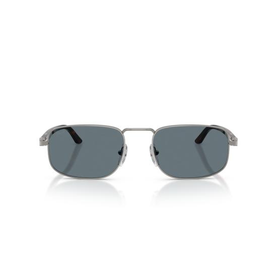 26SS 페르솔 선글라스 호피 무늬 팁이 있는 직사각형 금속 프레임 - PERSOL