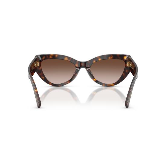 26SS 돌체앤가바나 선글라스 호피무늬 프레임과 금색 장식이 있는 캣아이 - DOLCE & GABBANA