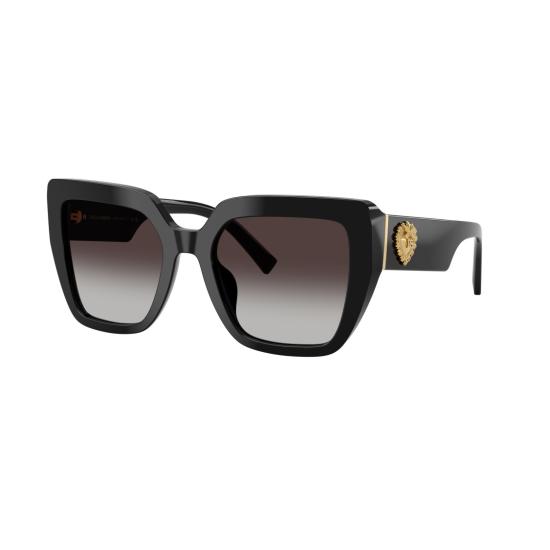 26SS 돌체앤가바나 선글라스 하트 장식이 있는 오버사이즈 사각 프레임 - DOLCE & GABBANA