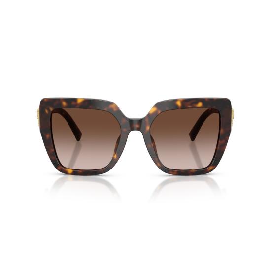 26SS 돌체앤가바나 선글라스 오버사이즈 호피무늬 프레임 , 그라데이션 브라운 렌즈 - DOLCE & GABBANA