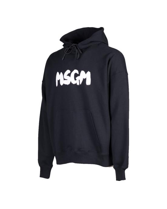 엠에스지엠 후드 티셔츠 3440MM168 237000 black 99 NERO - MSGM