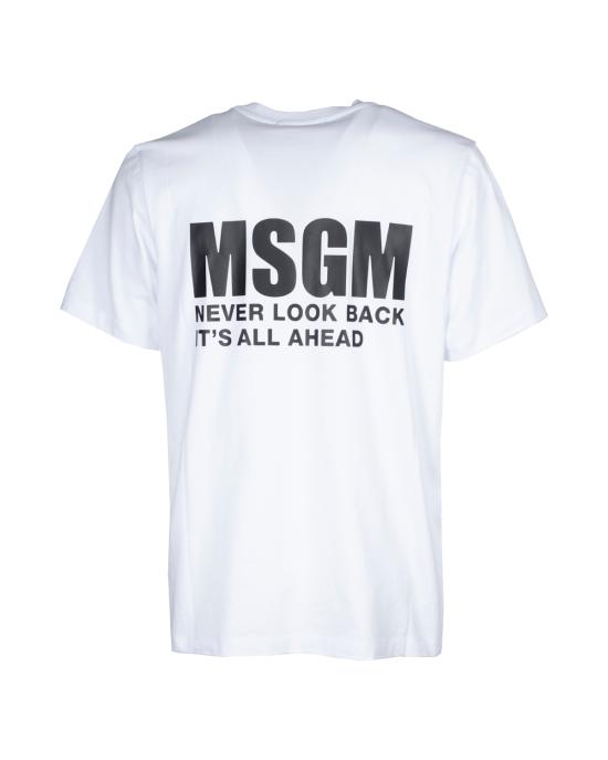  엠에스지엠 반팔 티셔츠 3440MM196 237002 white 01 BIANCO - MSGM
