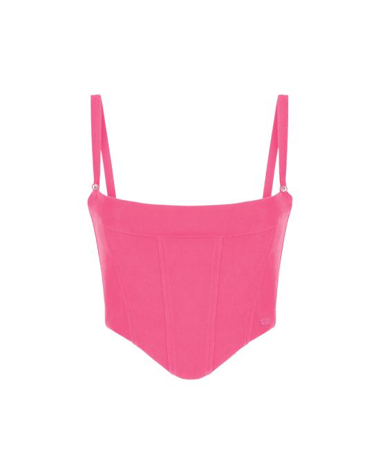  키아라 페라그니 민소매 티셔츠 74CBM261 J0068 415 ROSA