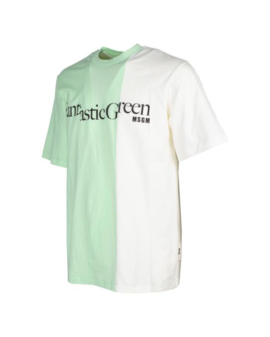  엠에스지엠 반팔 티셔츠 3446MM07 237298 green 34 VERDE - MSGM