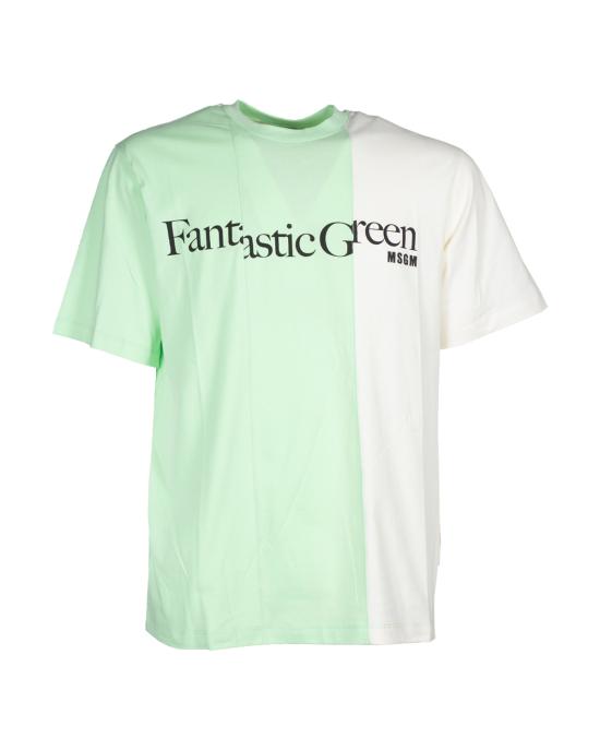  엠에스지엠 반팔 티셔츠 3446MM07 237298 green 34 VERDE