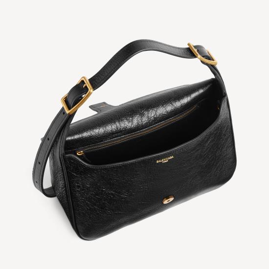 26SS 발렌시아가 숄더백 8686722ACLM1000 Black - BALENCIAGA