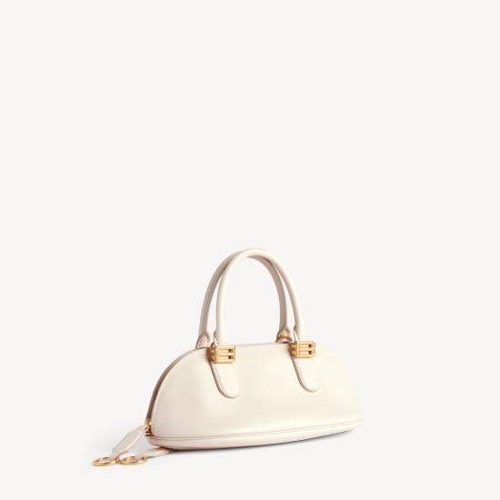 26SS 발렌시아가 볼레로 볼링백 8685852ACJS9404 White - BALENCIAGA
