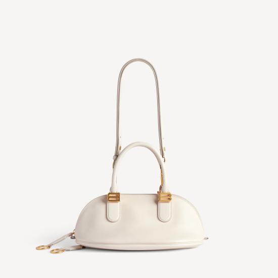 26SS 발렌시아가 볼레로 볼링백 8685852ACJS9404 White - BALENCIAGA