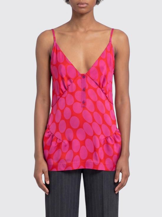 26SS 드리스 반 노튼 탑 2610107813017 304 Fuchsia