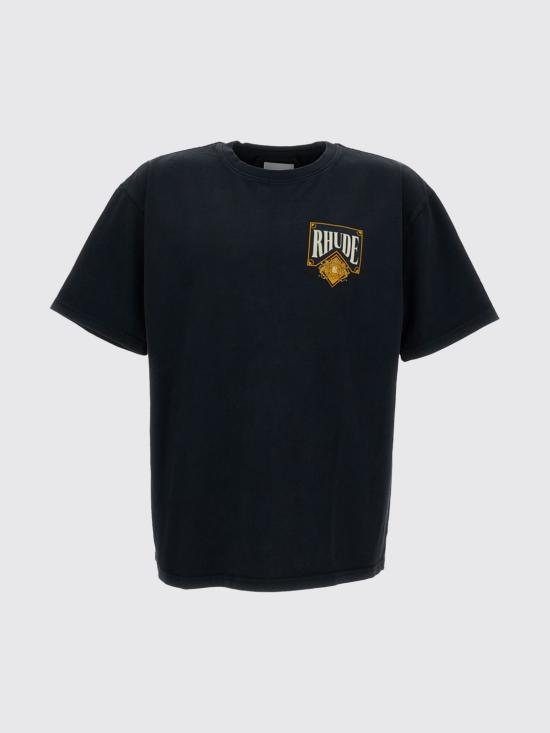 26SS 루드 반팔 티셔츠 RHSS26TT02012 6185 Black - RHUDE