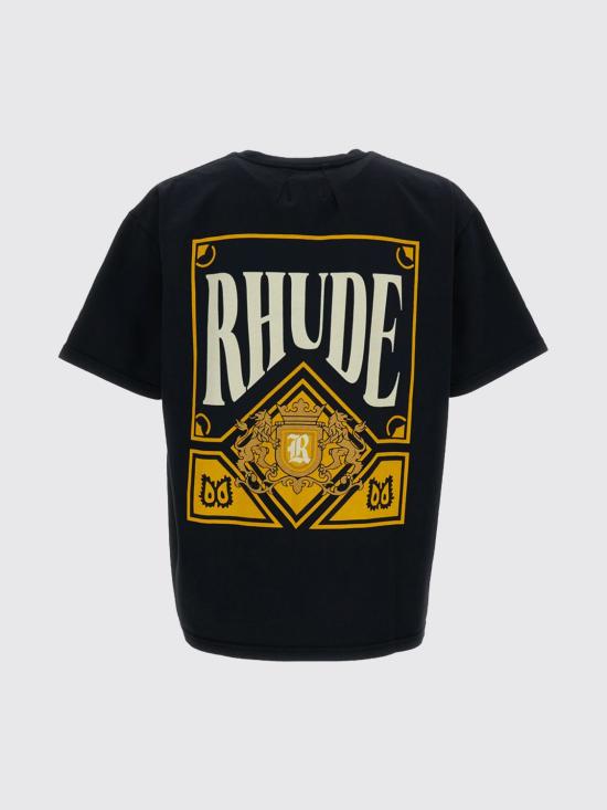 26SS 루드 반팔 티셔츠 RHSS26TT02012 6185 Black - RHUDE